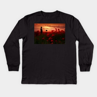 A field of Heroes Kids Long Sleeve T-Shirt